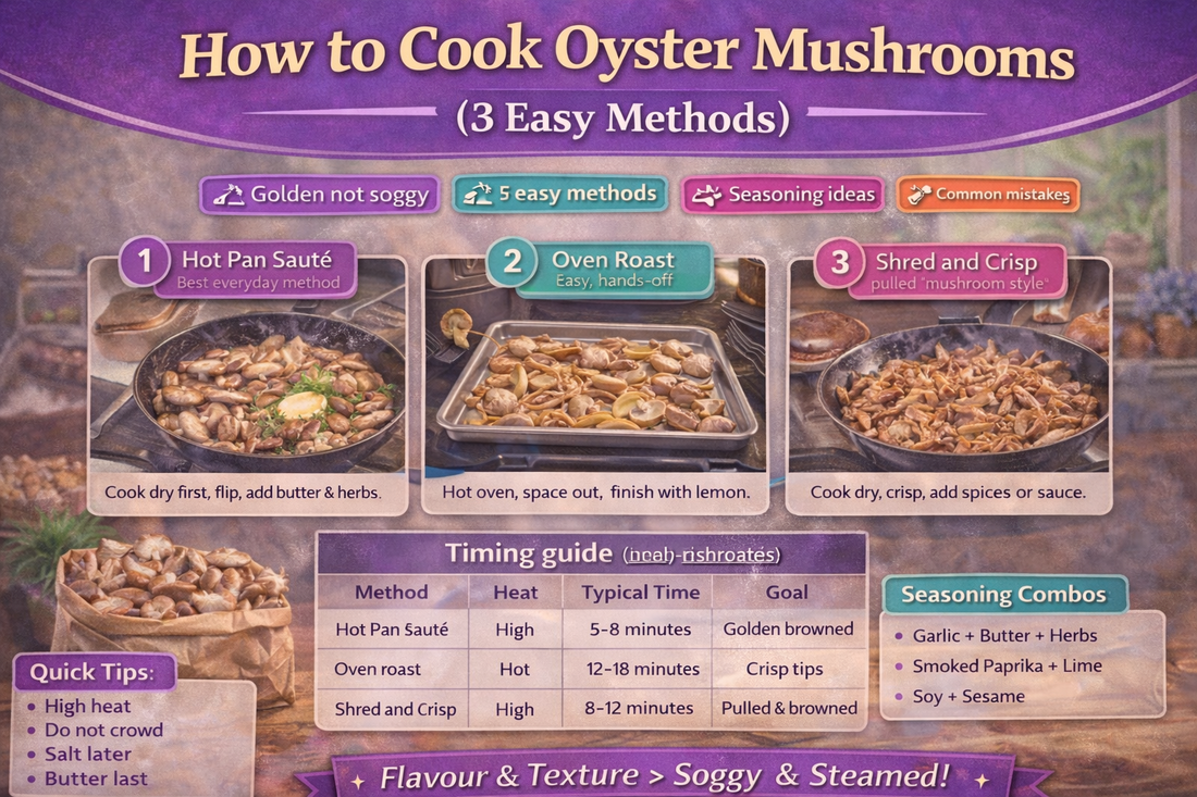 How to Cook Oyster Mushrooms (3 Easy Methods)