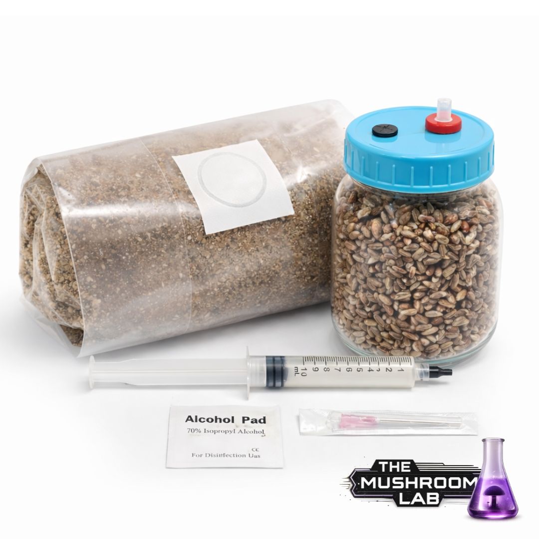 Complete Grow Kit: Rye, Master’s Mix & 10ml Liquid Culture